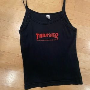 Vintage thrasher skateboard magazine tank top